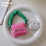 梵花不语 Маленькая небольшая сумка, милая сумка через плечо, наушники, сумка для техники, портативная ткань, помада, сумка-органайзер, новая коллекция