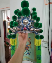 Guan male hat drama and opera marshal supplies Beijing opera hat helmet helmet hat manual hat customization