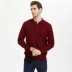 Áo len cashmere chính hãng cho nam màu rắn cộng với áo len dày nhung cho nam quần áo mùa đông áo sơ mi nam trắng Áo len
