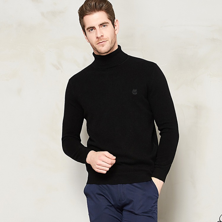 Áo len len chính hãng cộng với áo len cao cổ nhung nam 2018 mới thu đông 2014 phiên bản Hàn Quốc của áo len cashmere đẹp trai blazer nam