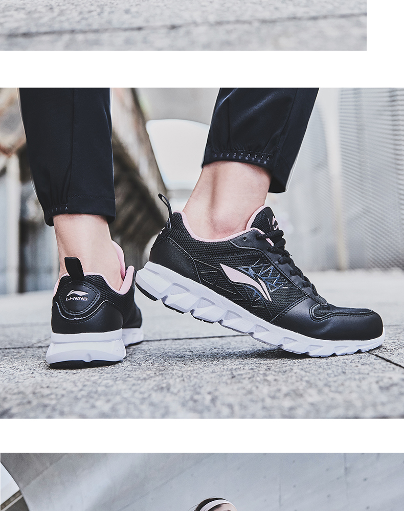 Giày chạy bộ Li Ning nữ mới hấp thụ sốc nhẹ buổi sáng chạy đôi giày sinh viên giày thể thao mùa thu ARHN206 giày thể thao nữ nike
