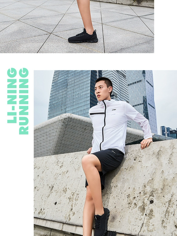 Giày chạy bộ LN Li Ning Giày nam 2019 mới mùa thu giày chạy bộ nhẹ thời trang nam thấp giúp giày thể thao nam - Giày chạy bộ