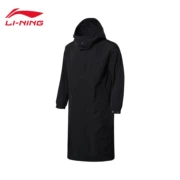 Tuần lễ thời trang Paris Li Ning trench coat nam nữ với cùng một chiếc áo khoác trùm đầu mùa thu và trang phục thể thao màu đen mùa đông