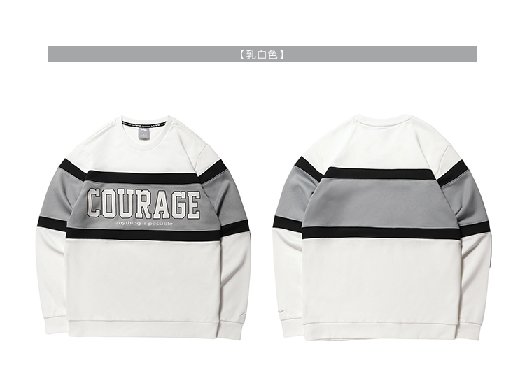 Li Ning áo len nam thời trang thể thao loạt áo thun dài tay cổ tròn áo sơ mi mùa xuân - Thể thao lông cừu / jumper áo tay dài nữ