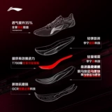 Li Ning Feidian 6CHALLENGER丨Супер кроссовки, дышащая гоночная карбоновая пластина, профессиональная спортивная обувь для соревнований