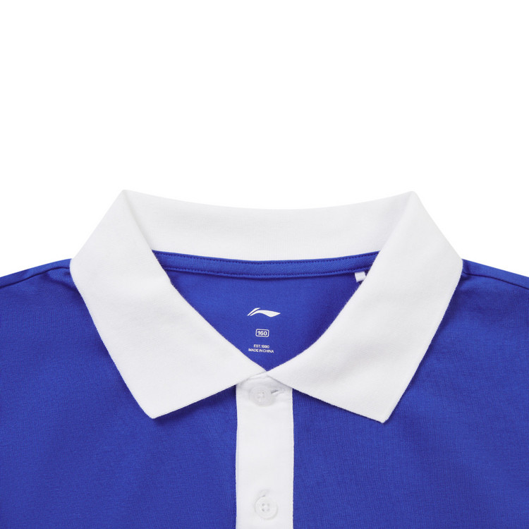 Рубашка поло Детская 李宁童装长袖polo衫男大童2025新款运动生活系列秋季休闲翻领童装 Lining