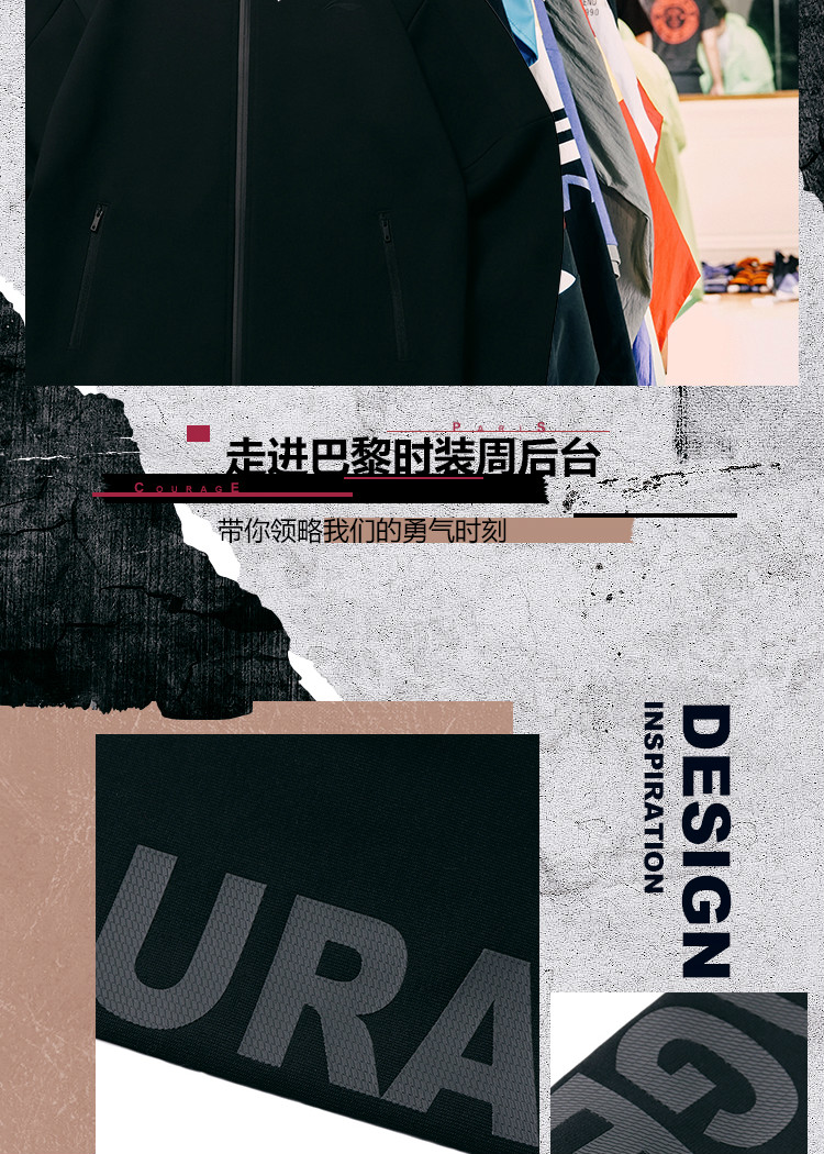 Li Ning Courage Sweater nam 2019 Bộ sưu tập thời trang thể thao mới Cổ áo đứng giản dị thời trang mùa xuân đan - Thể thao lông cừu / jumper thoi trang thu dong