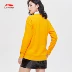 Li Ning Wei Yi Bà 2019 Dòng thời trang thể thao mới dài tay cổ tròn mùa xuân màu rắn đan hàng đầu - Thể thao lông cừu / jumper Thể thao lông cừu / jumper