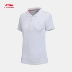 Li Ning áo polo nữ màu hồng nữ mới loạt thời trang thể thao ve áo ngắn tay áo thun nữ thời trang nửa tay áo - Áo polo thể thao