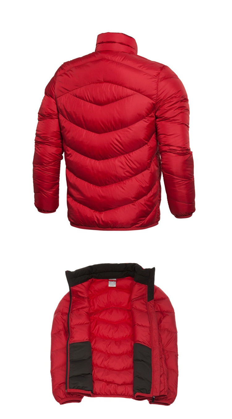 Li Ning ngắn xuống áo khoác nam Wade loạt windproof và chống ẩm ấm cổ áo 90% ngỗng xuống thể thao áo phao đại hàn nữ