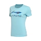 Li Ning áo thun ngắn tay nữ mới thể thao loạt đời cổ tròn xu hướng đan ngắn thể thao - Áo phông thể thao