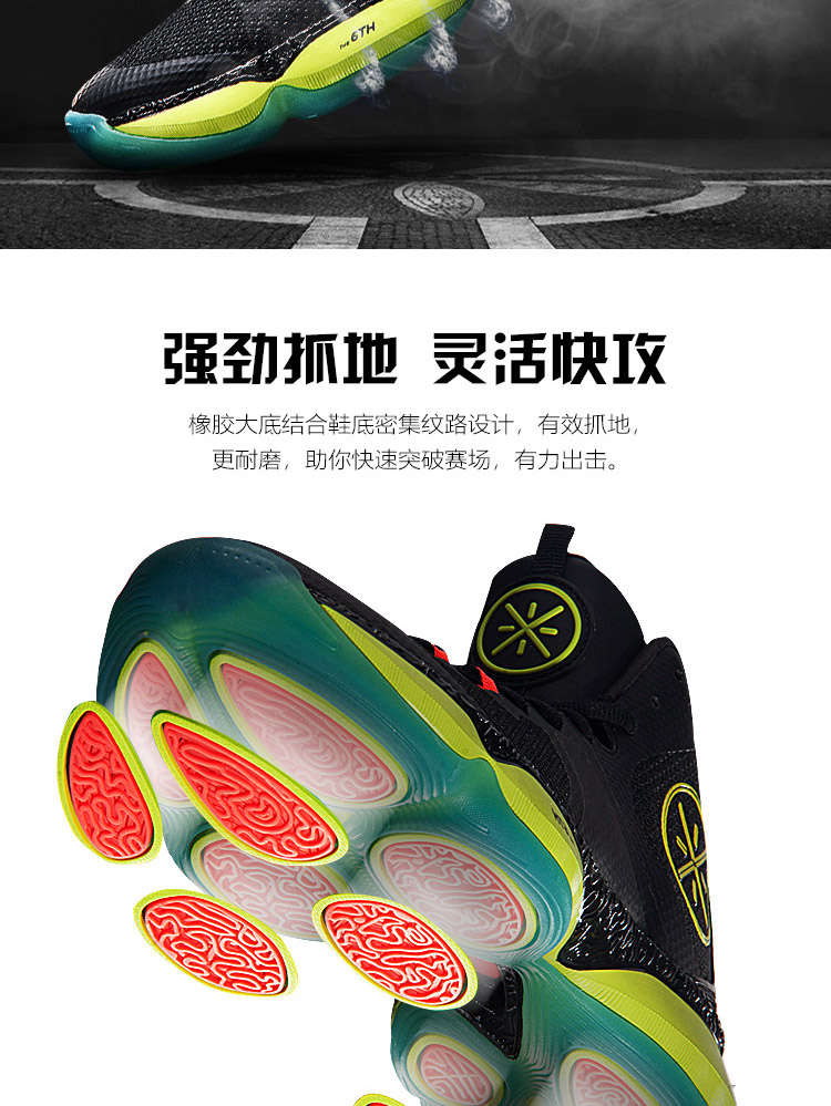 Li Ning giày bóng rổ nam giày hấp thụ sốc phục hồi mặc không trượt lưới giày trong giày thể thao giay the thao nam