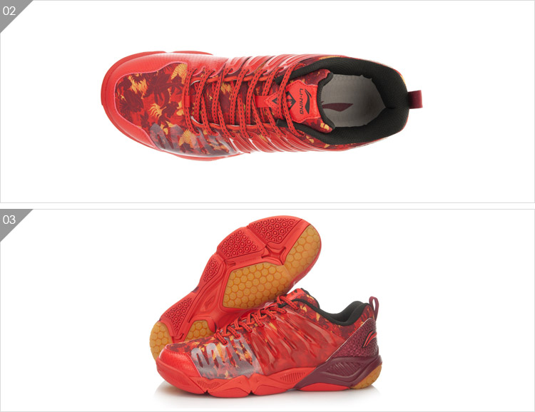 Li Ning cầu lông giày của nam giới giày cầu lông loạt đa chiều tăng tốc TD multidimensional tăng tốc sốc hấp thụ mùa xuân và mùa thu giày thể thao giày anta nam