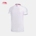 Li Ning áo ngắn tay polo nam Wade loạt cotton thể thao ve áo APLM141