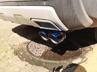 16-19 Outlander, двухтрубная модель синего цвета с решеткой