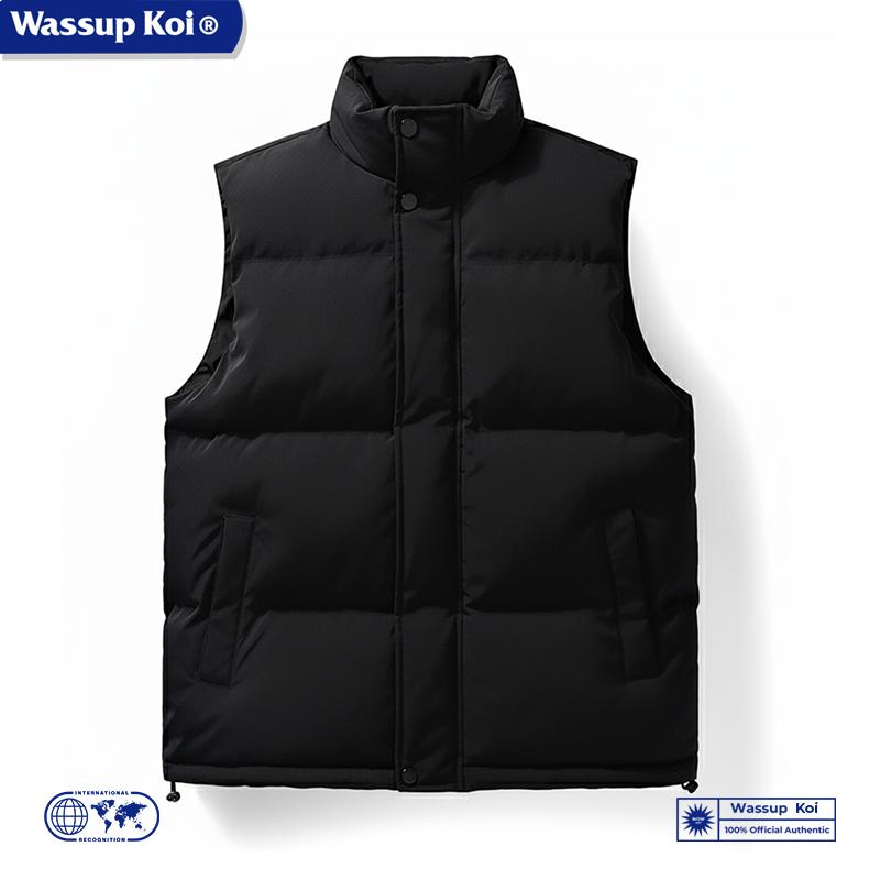 Wassup American-Style Winter Vest, Warm Couple's Thickened down Cotton Jacket, Stand Collar Vest, Trendy Brand Cotton Vest Wassup American-Style Winter Vest, Warm Couple's Thickened down Cotton Jacket, Stand Collar Vest, Trendy Brand Cotton Vest