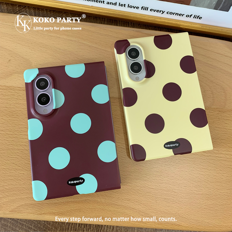 Creamy Yellow Color-Block Polka Dot Case Suitable for Samsung Z Fold 8 Ultra Phone, Foldable for Women, New W25 Heart of the World High-End Niche Ultra-Thin Anti-Drop Korean Film Protective Cover for Folding Screen, Hard Creamy Yellow Color-Block Polka Dot Case Suitable for Samsung Z Fold 8 Ultra Phone, Foldable for Women, New W25 Heart of the World High-End Niche Ultra-Thin Anti-Drop Korean Film Protective Cover for Folding Screen, Hard