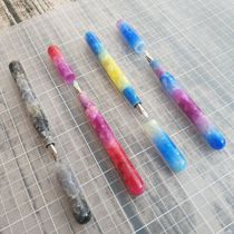 Three-gold pen acrylic gradient male and female business signatory pen student pen