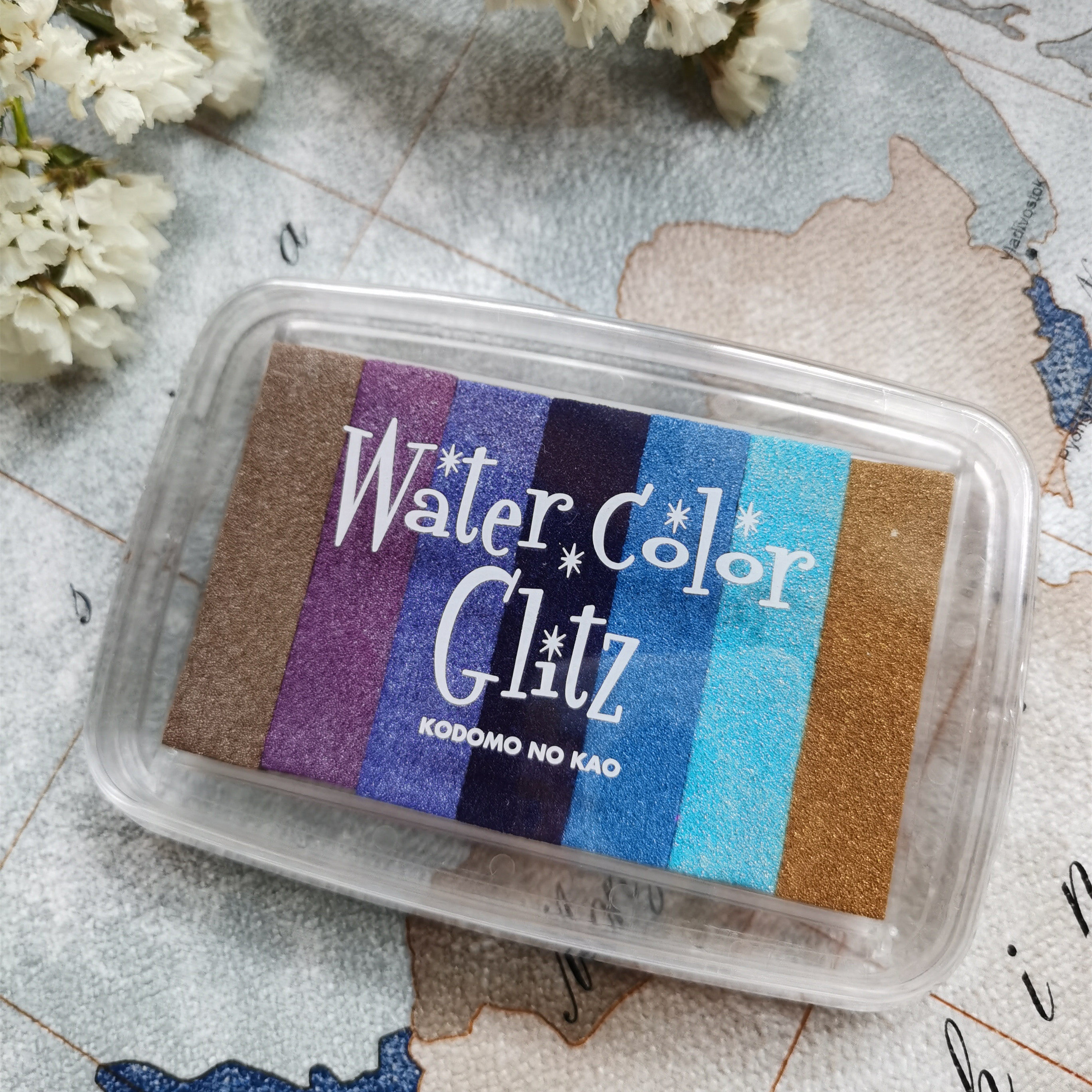 Japan's KODOMO NO KAO Water color Colorful Print rubber stamp handbooks