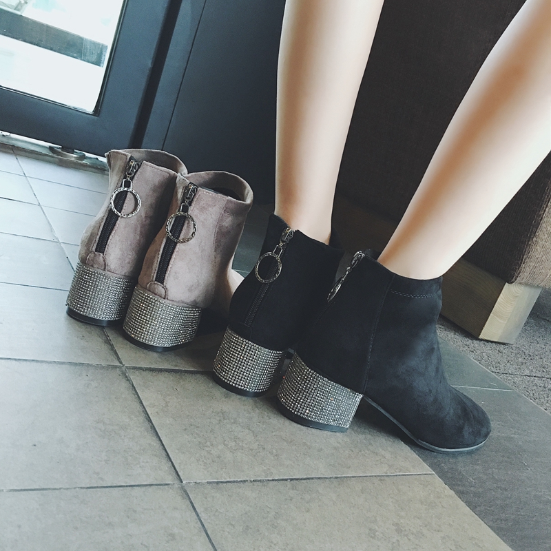 Bottes mi-saison femme       en Caoutchouc - Ref 3251712 Image 3