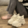 Женская летняя обувь Jia Fudu daddy shoes, новинка 2025 года, модная универсальная белая обувь на толстой подошве, спортивная женская обувь mini 2