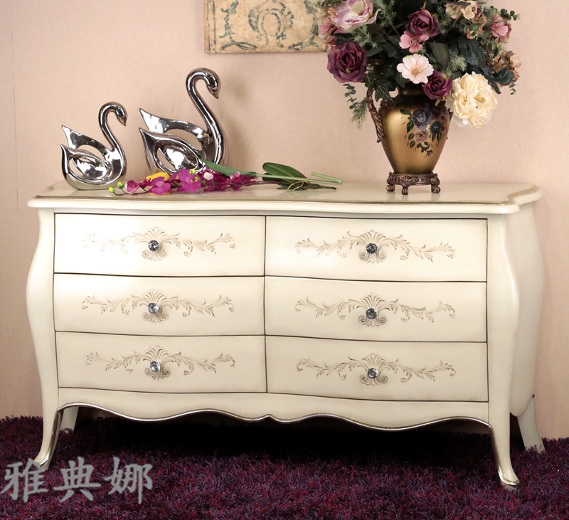European-style porch cabinet minimalist sideboard cabinet living room entrance hall cabinet partition cabinet bedroom TV cabinet painted decorative cabinet