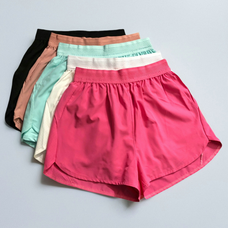 Anti-Exposure Marathon Shorts, Three-Quarter Length, with Lining, Pocket for Phone, Quick-Drying, Yoga, Fitness, Tennis Training Pants