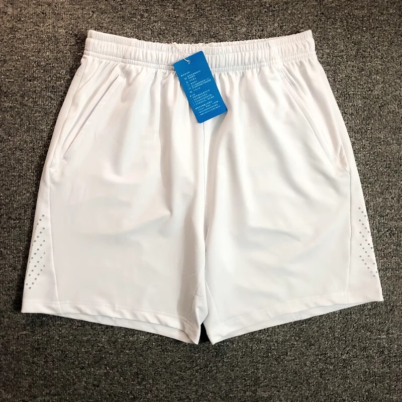 Professional Badminton Shorts with Zipper Pockets, Laser Perforated, Quick-Drying, Breathable, Tennis Sports Casual Quarter-Length Shorts