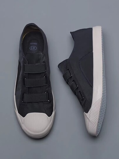 Spring Breathable Old Beijing Canvas Shoes Men's Driving Soft-soled Slip-On Lazy Shoes Men's Casual Color Matching Sneakers