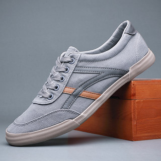 Men's Shoes 2026 Spring and Autumn New Breathable and Odor-Resistant Canvas Shoes Men's Soft-Soled Lace-Up Casual Shoes Men's Large Size Sneakers