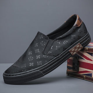 Men's Shoes, New Spring Canvas Shoes, Men's Driving Shoes with Soft Soles, Slip-On Casual Shoes, Men's Lazy Sneakers, Men's Loafers