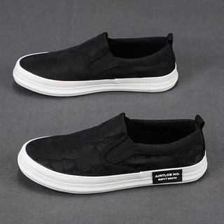 Spring Men's Shoes New Style Old Beijing Cloth Shoes Men's Slip-On Casual Shoes Men's Canvas Shoes Breathable Printed Sneakers