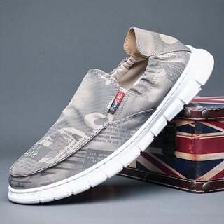 Old Beijing Cloth Shoes for Men, Trendy Casual Slip-On Shoes, Lazy Shoes for Men, Breathable Canvas Shoes, 2026 Spring Men's Shoes