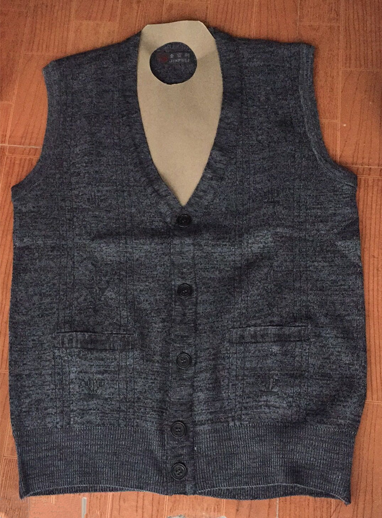 Áo len mới trung niên nam v-cổ áo len áo len nam len áo vest nam vest vest nam cao cấp