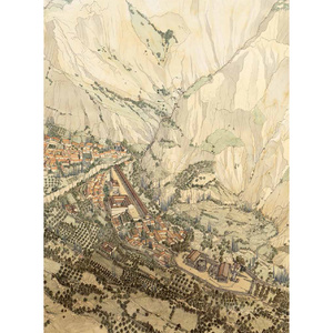 鸟瞰古文明 130幅城市复原图重现古地中海文明 历史考古城市建筑复原图书籍地中海历史建筑考古书籍 古希腊罗马埃及文明城市复原图