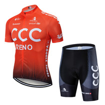Summer CCC team version riding suit men and women mountain road bike short-sleeved suit quick-drying breathable suit