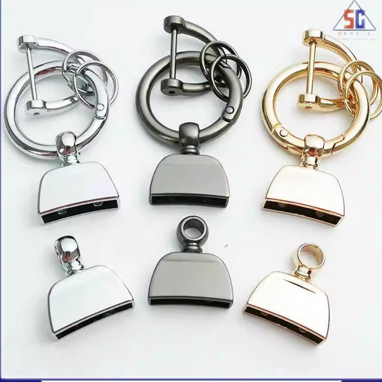 Factory Direct Sales Zinc Alloy Car Keychain Pendant Accessories Wholesale Trendy Brand Universal Hardware Decoration Parts DIY