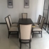 Yuanlin mới bộ bàn ghế ăn Trung Quốc kết hợp gỗ rắn hiện đại Zen cổ đơn giản bộ phận bán hàng mẫu nhà nội thất khách sạn - Bộ đồ nội thất sofa gỗ đơn giản Bộ đồ nội thất