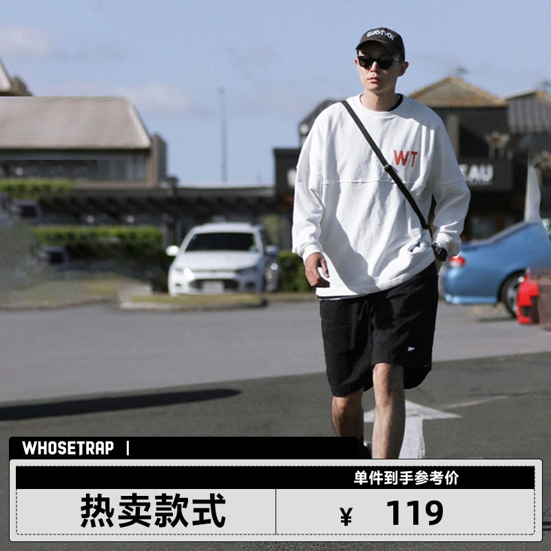 WHOSETRAP street Japanese national tide five-point pants tide brand summer straight loose tooling skateboard shorts men