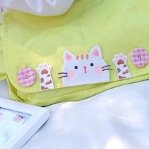 Cute meow Martian embroidery stickup series self-adhesive cloth sticking diy hand ledger This mobile phone ipad Bag Decoration Patch