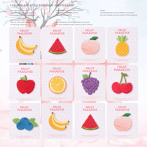 Cartoon fruit party embroidery cloth stickers fashion wild phone case diy stickers hand account decoration stickers T-shirt repair subsidy