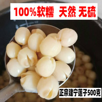 New product in 23 years natural Fujian handmade Jianning lotus seeds heartless and coreless premium white lotus seeds 500g dry goods per pound