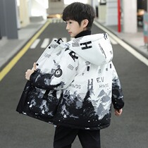 Japanese boy cotton clothes 2021 New ocean air CUHK Fairy Fry Street Down Cotton Clothes long Tidal Winter Clothing Thickened