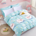 Chăn bông hoạt hình 100% cotton học sinh trẻ em chăn bông siêu dễ thương heo con leng keng 1,5m chăn ga cao cấp Quilt Covers