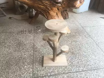 Handmade DIY eucalyptus branch jumping platform eucalyptus big jumping platform stump dense kangaroo toy honey bag pine tree supplies