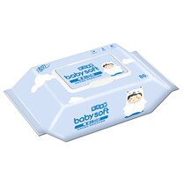 Clear Wind Wet Towels Paper Baby Kiss wet towels Paper Baby Skin Wet Tissues 80 slices of large packaged Baby Private home
