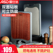 Love Shida Solid Wood UHonolulu Kitchen Chopping Vegetable Plate Antibacterial and mildew-proof double-sided lable thickened domestic case plate