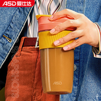 Love Shida Water Glasses Glass Cup Girl Hearts Cute With Lid Straw Cup Large Capacity Portable Tea Coffee Cup Submale