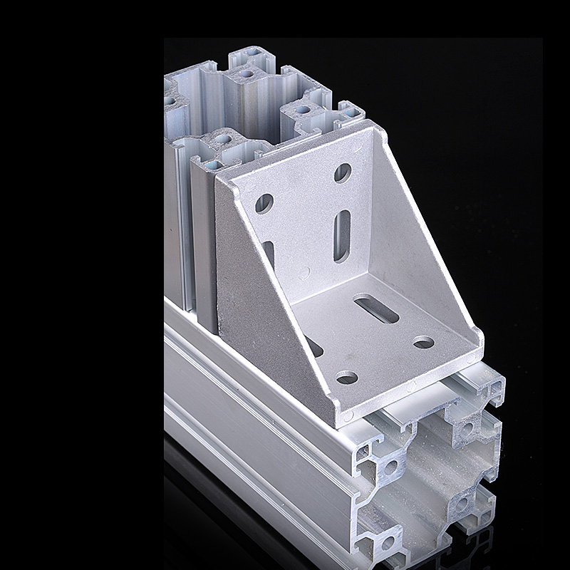 Aluminum Squeeze Type Material Connection Corner Fitting Corner Fitting Right Angle Aluminum Squeeze Type Material Corner Yard Aluminum Horn Aluminum Europec connector 6060