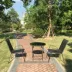 Bộ bàn ghế ngoài trời Teslin gồm năm bộ bàn ghế sân vườn Sân khách sạn cafe bàn gấp